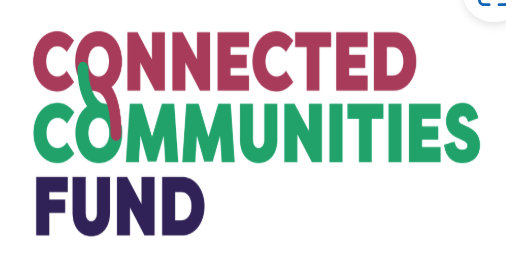 "Connected communities fund" in bubble writing