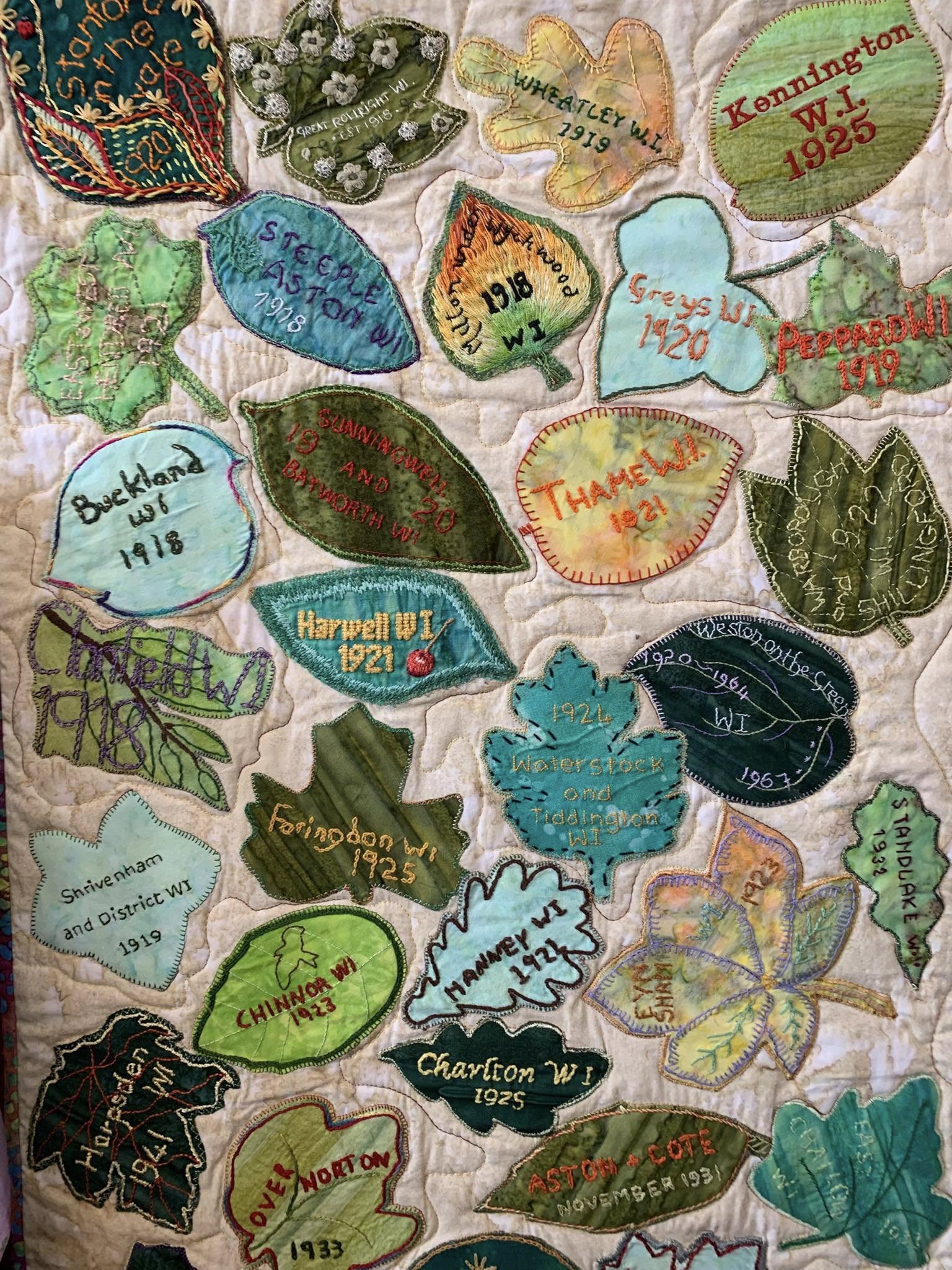 Tapestry of Women's institutes in Oxfordshire