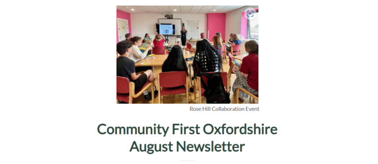 Title page of newsletter