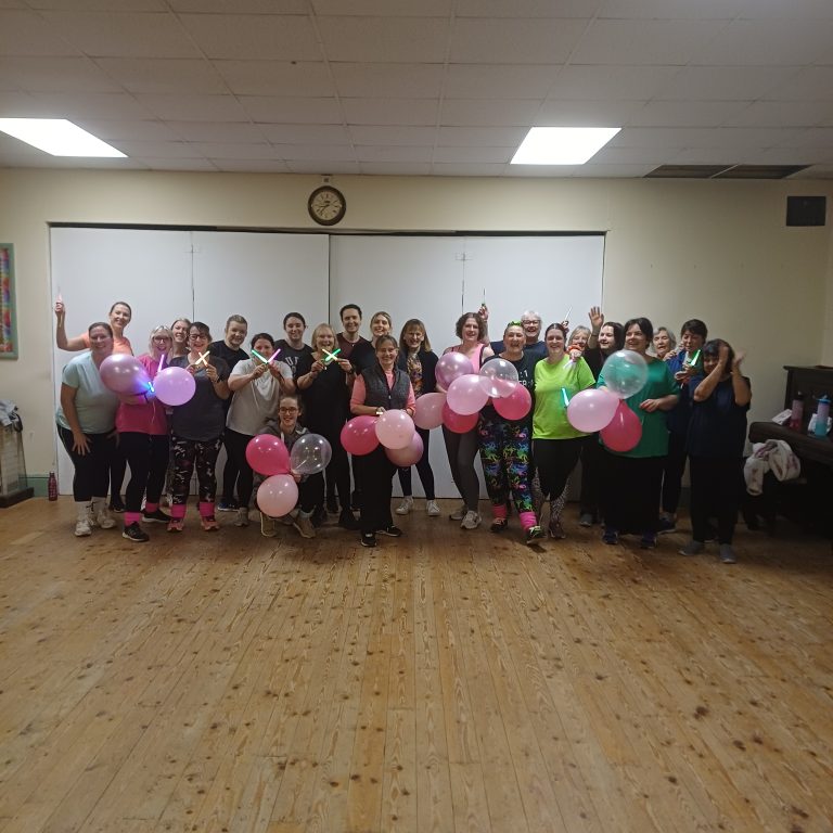 Group photo of the exercise class