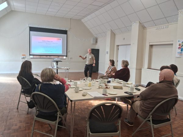 Person giving a talk