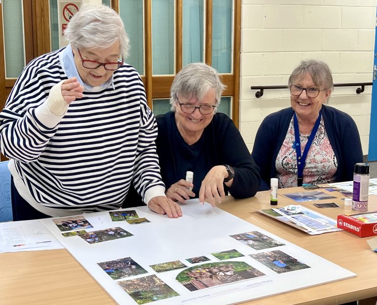 Women plan gardening design